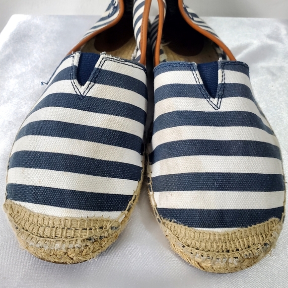 Michael Kors Striped Espadrilles in Navy and White - Picture 5 of 10